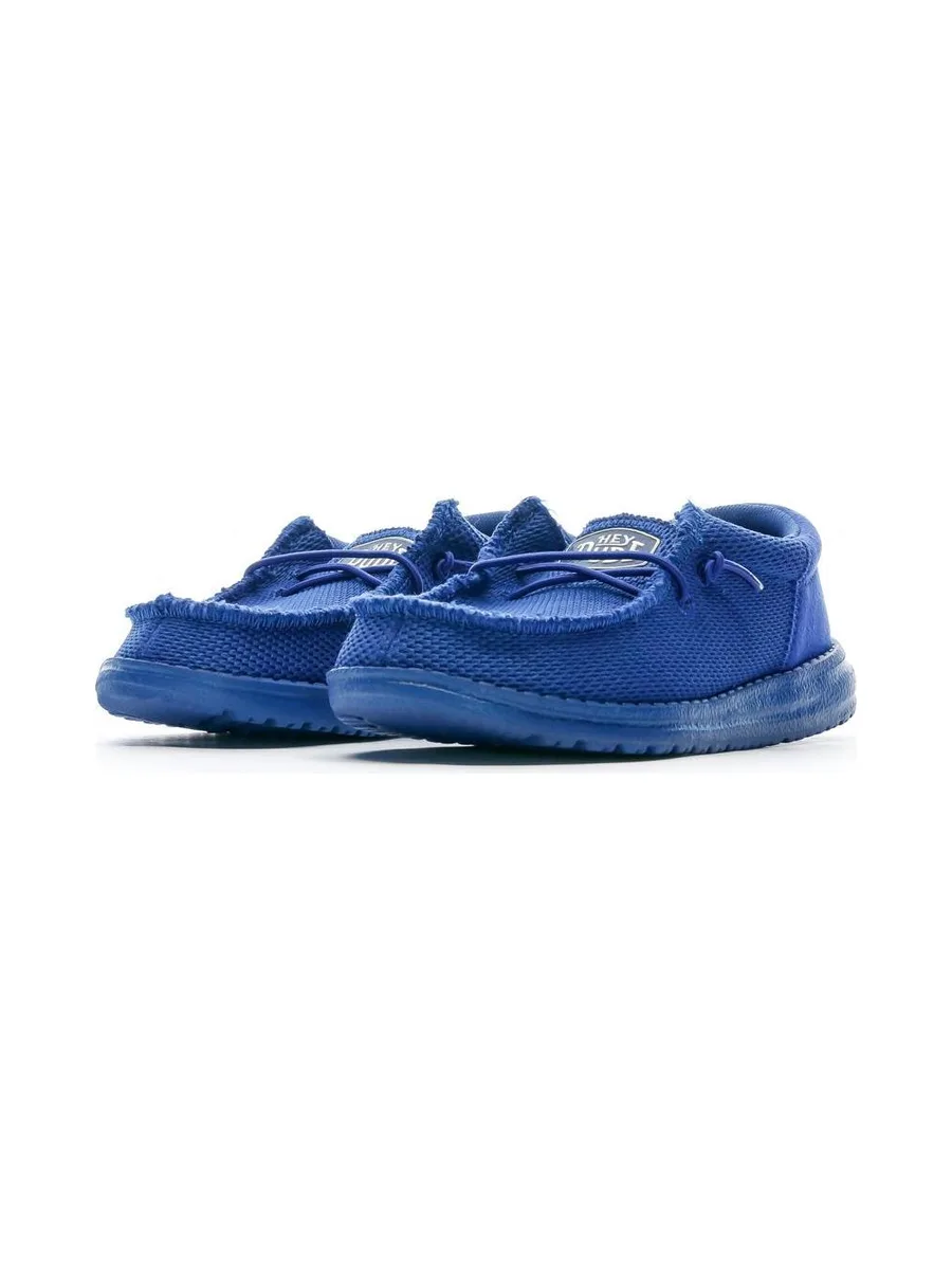 Chaussures Bleu Garçon Hey Dude Wally Youth Funk Mono 6