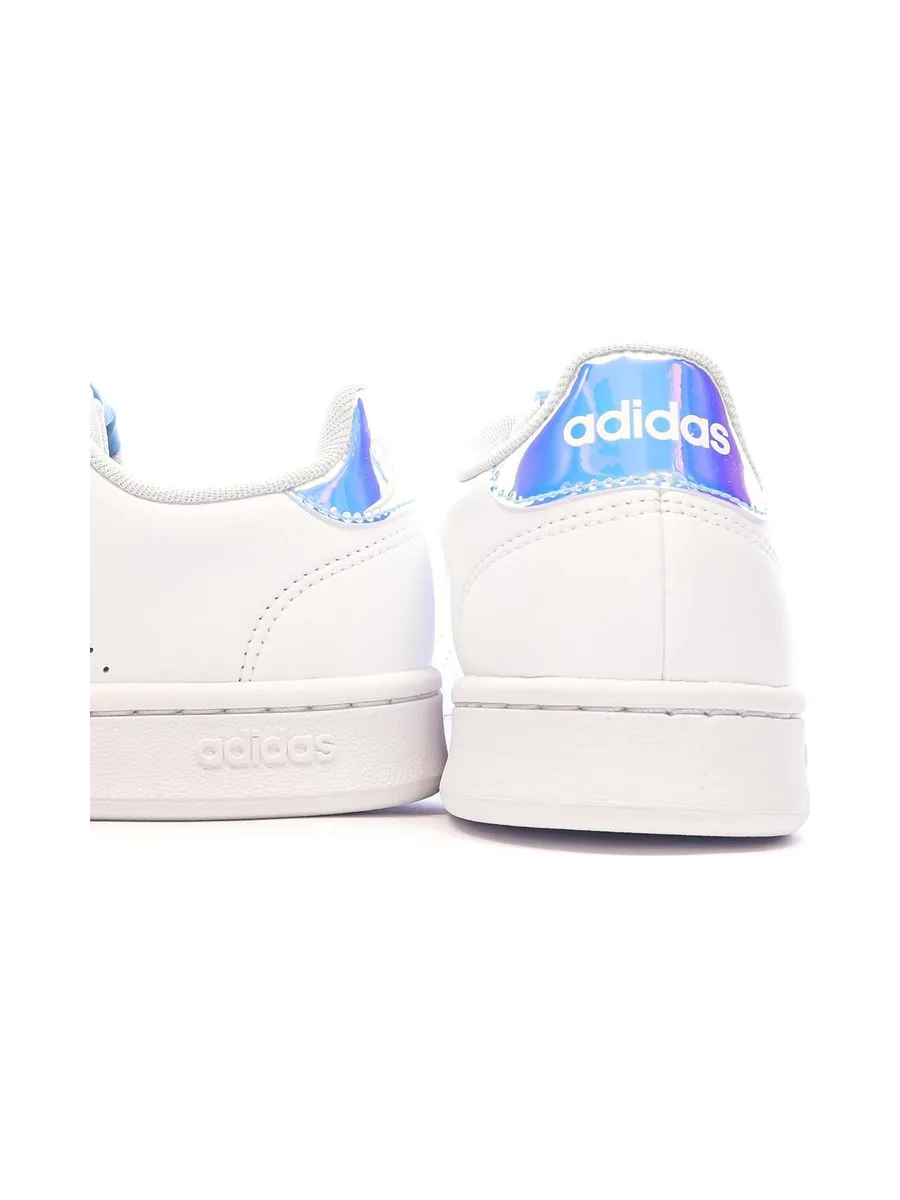 Baskets Blanches/Bleu Femme Adidas Advantage17 8