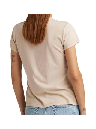 T-shirt Beige Femme G-Star Raw Front Seam 2