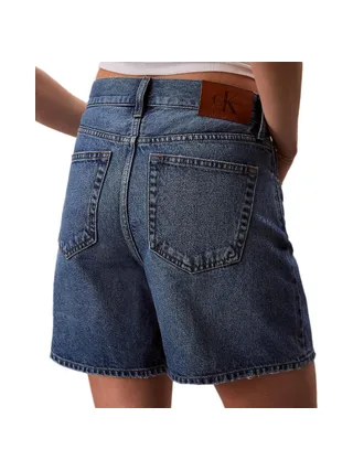 Short Bleu Femme Calvin Klein Jeans Rise Aline 2