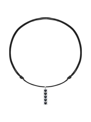 Collier Véritables Perles d'Eau Douce Boutons 5-6 mm — Argent 925 Millièmes Rhodié — 50 cm — Homme 2