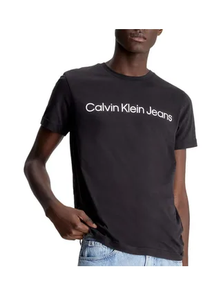 T-Shirt Noir Homme Calvin Klein JeansCore Institutional 1