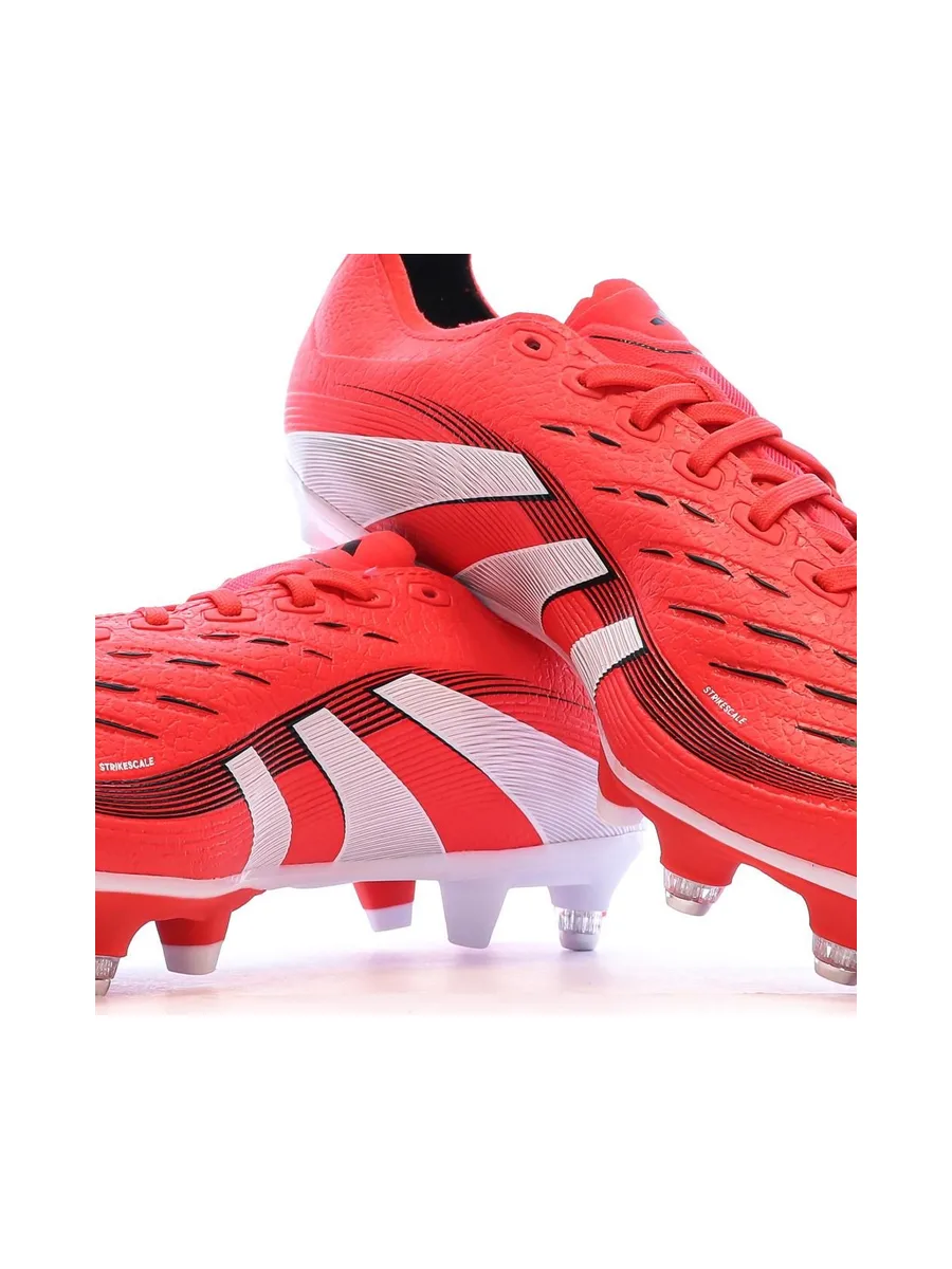 Chaussures de Foot Rouges Adidas Predator League SG 8