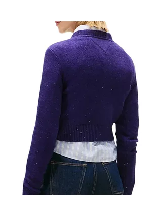 Pull Violet Femme Tommy Hilfiger Tjw Sparkle Flag 2