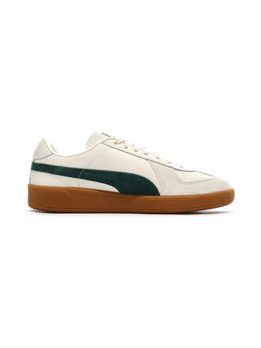 Baskets Blanc/Vert Mixte Puma Army Trainer 3