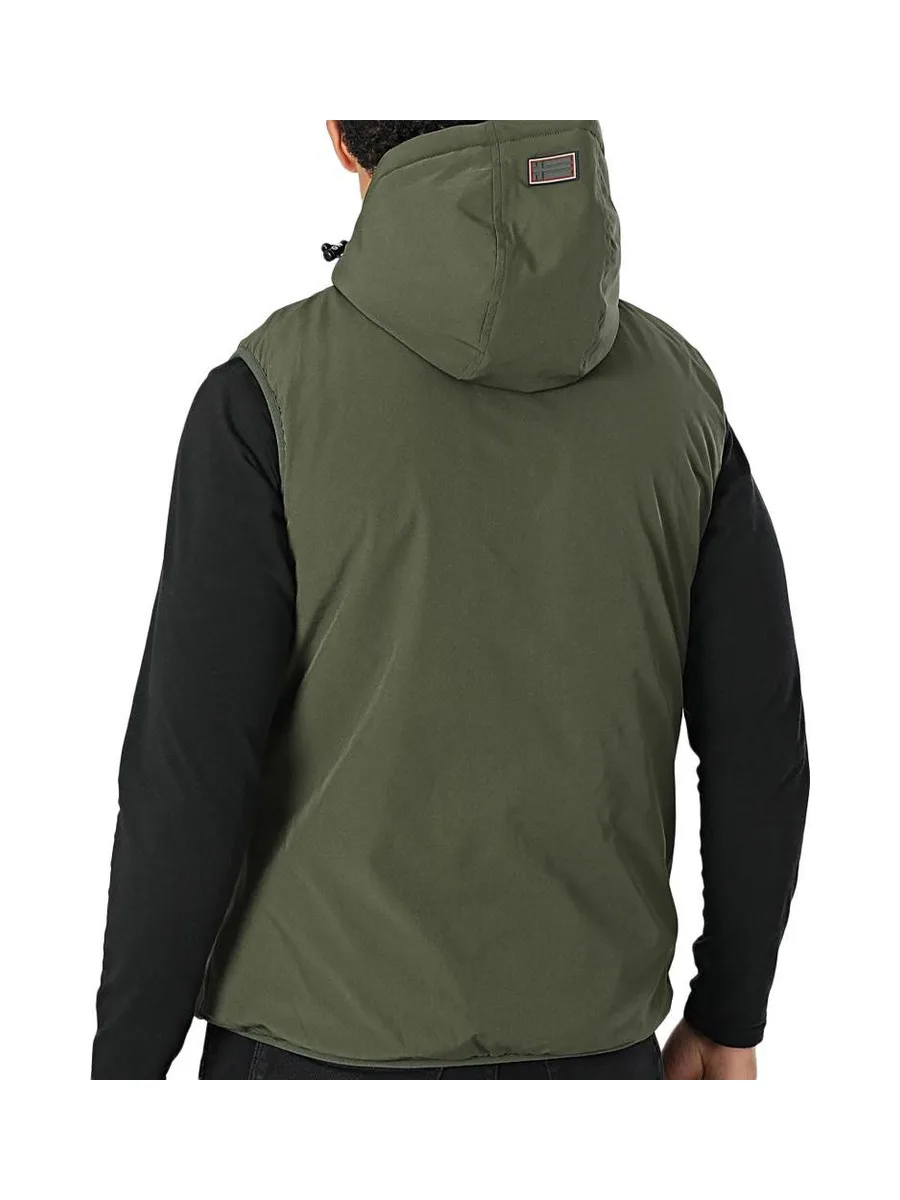 Doudoune Sans Manches Kaki Homme Geographical Norway Veritable 3