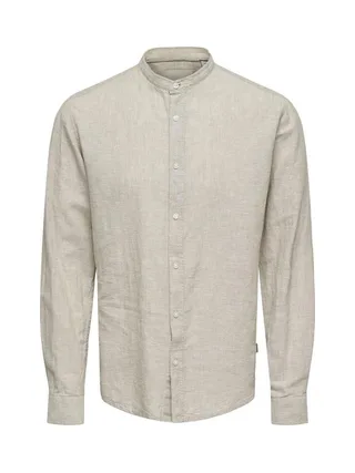 Chemise Grise Clair Homme Only & Sons Caiden 3