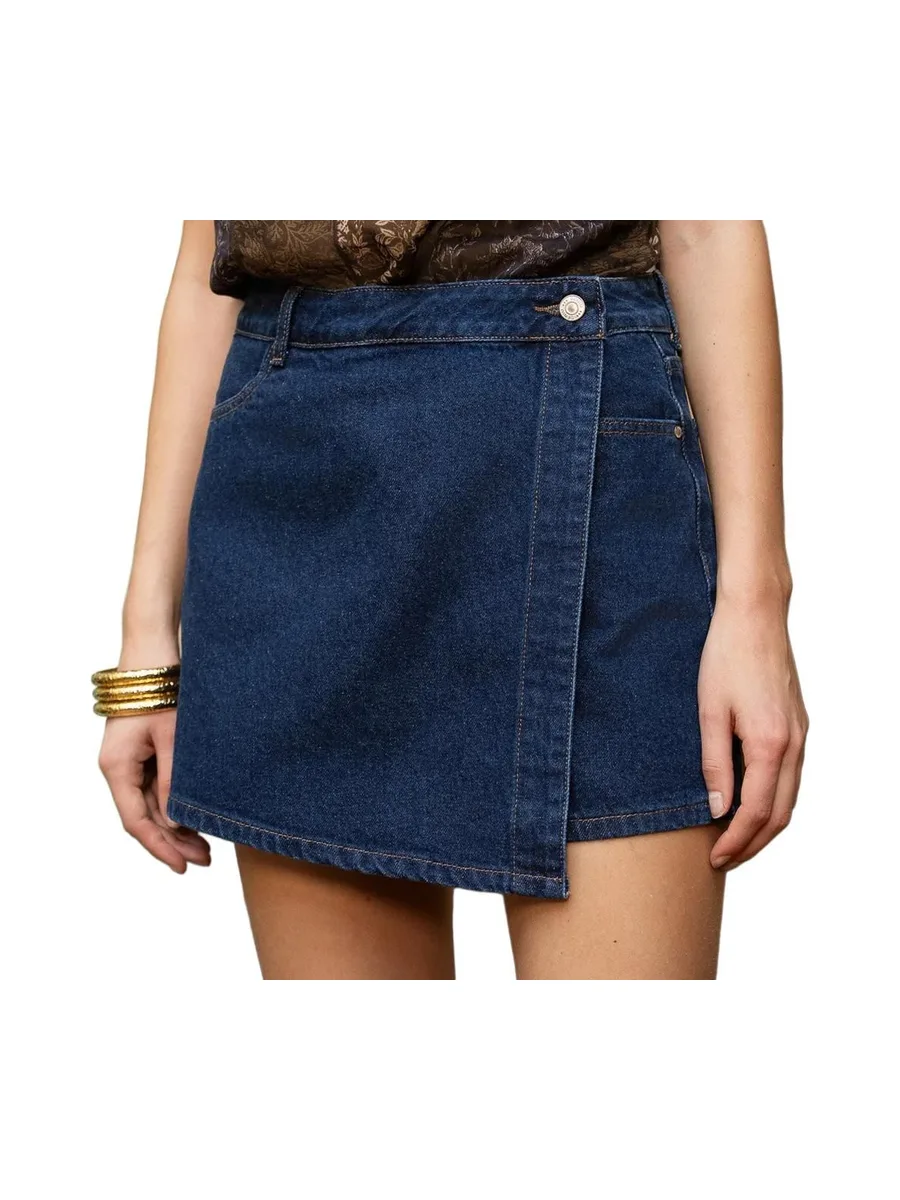 Jupe Short Bleu Femme Oraije Jadene 2
