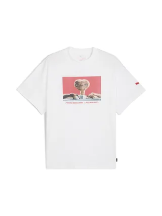 T-Shirt Blanc Homme Puma Hoops X E.t. 1