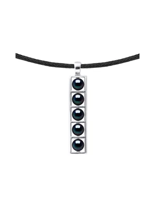 Collier Véritables Perles d'Eau Douce Boutons 5-6 mm — Argent 925 Millièmes Rhodié — 50 cm — Homme 1