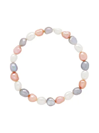 Bracelet Véritables Perles de Culture d'Eau Douce Baroques 6-7 mm — Argent 925 Millièmes — 18 cm 1