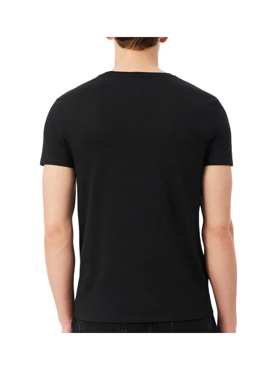 T-Shirt Noir Homme Lacoste TH5077 3
