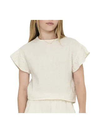 T-Shirt Blanc Fille Kids ONLY Kogthyra 1