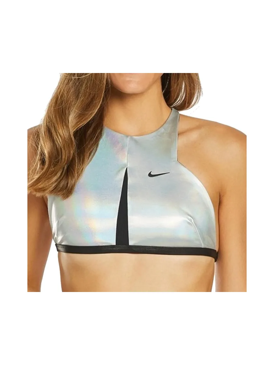 Haut de maillot de bain Noir/Gris Femme Nike NESS9327 1