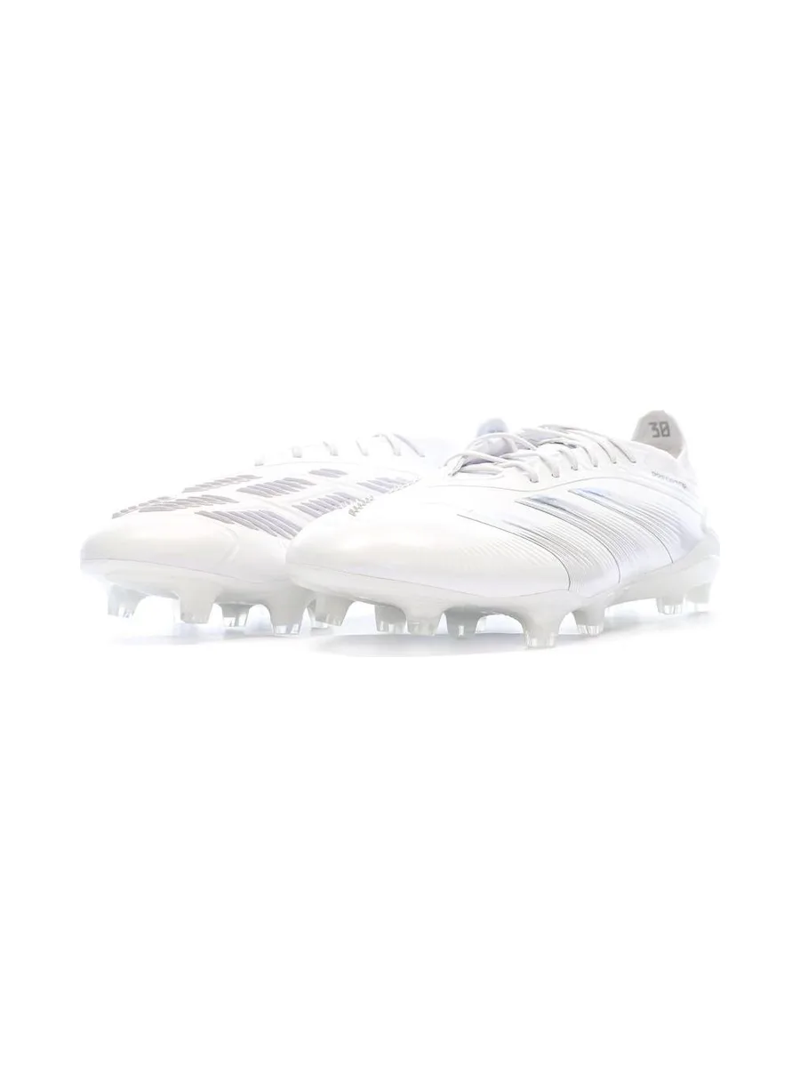 Chaussures de Foot Blanches Homme Adidas Predator Elite FG 7