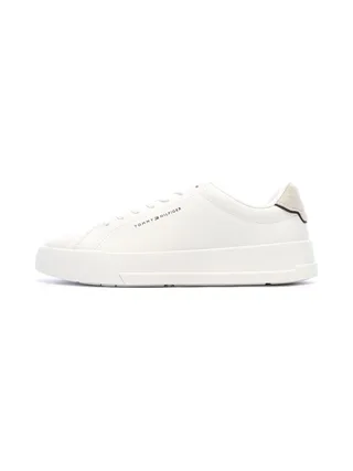 Baskets Blanches/Beiges Homme Tommy Hilfiger Court 1