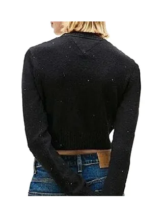 Pull Noir Femme Tommy Hilfiger Tjw Sparkle Flag 2