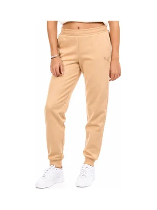 Jogging Beige Femme Puma Embroidery 1