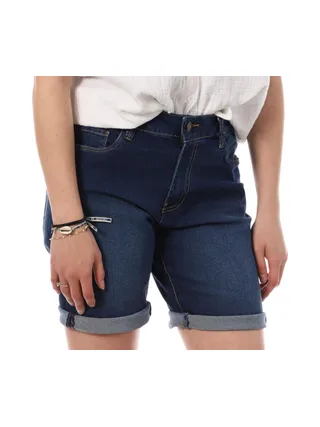 Bermudas en Jean Bleu Foncé Femme Lee Cooper Wopara 1