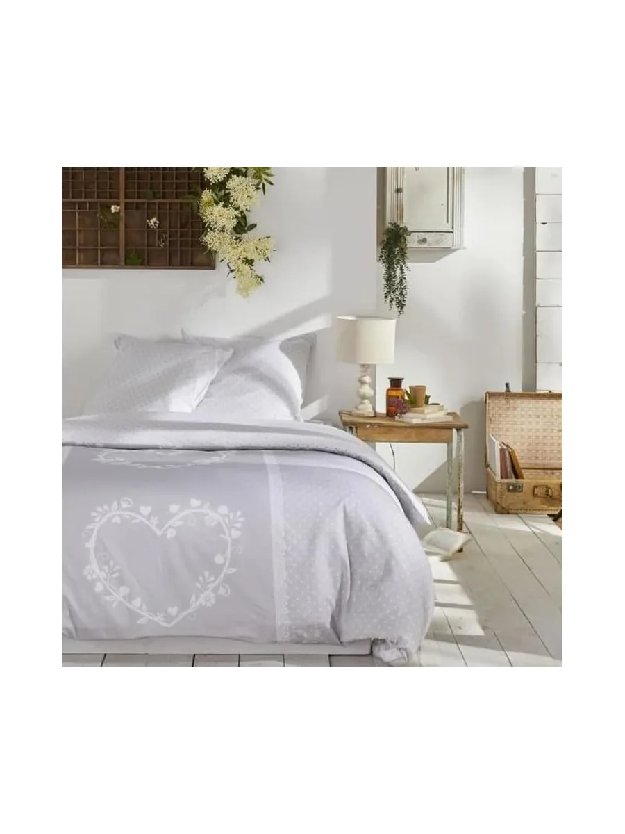 Parure de Lit Gris/Blanc Today 240x260 CM 2