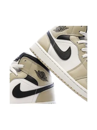 Air Jordan 1 Mid Blanche/Beige Homme Nike 7