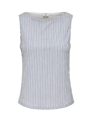Top Blanc/Bleu Femme JDY Ocean 1