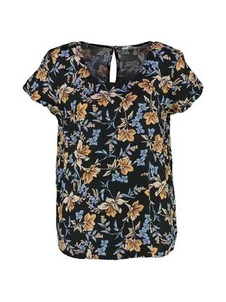 Blouse Noir à fleurs Femme Only Alma 1