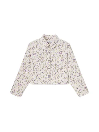 Veste Blanche/Mauve Fille Le Temps Des Cerises Ves 1