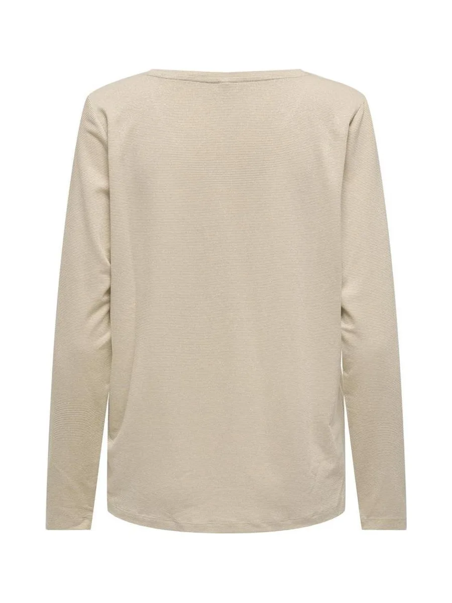 T-shirt Beige Femme Only Harly ML 3