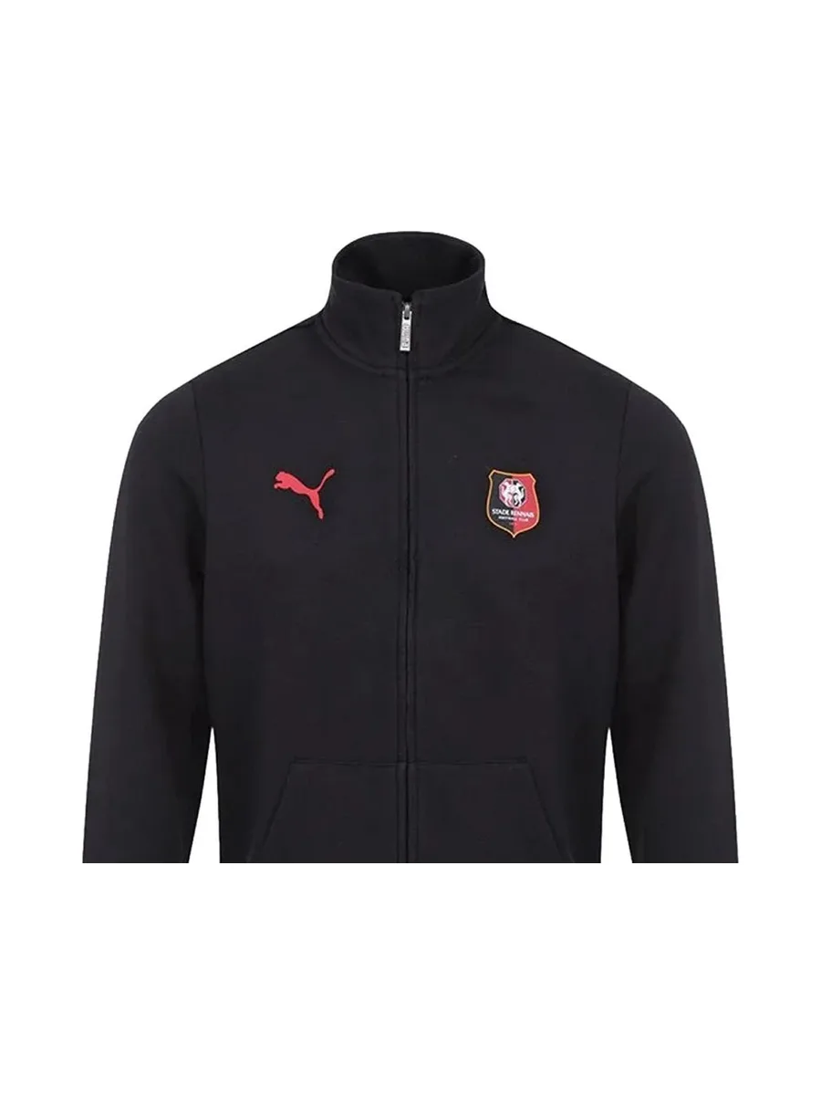 Stade Rennais Sweat Zippé Noir Homme Blank T 3
