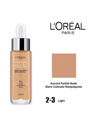 Sérum Teinté Repulpant L'Oréal Paris Accord Parfait Nude 2-3 Light 2