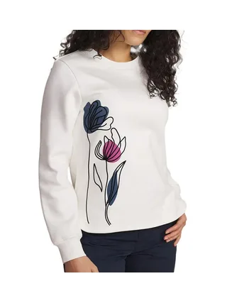 Sweat Blanc Femme TBS HILDARON 1