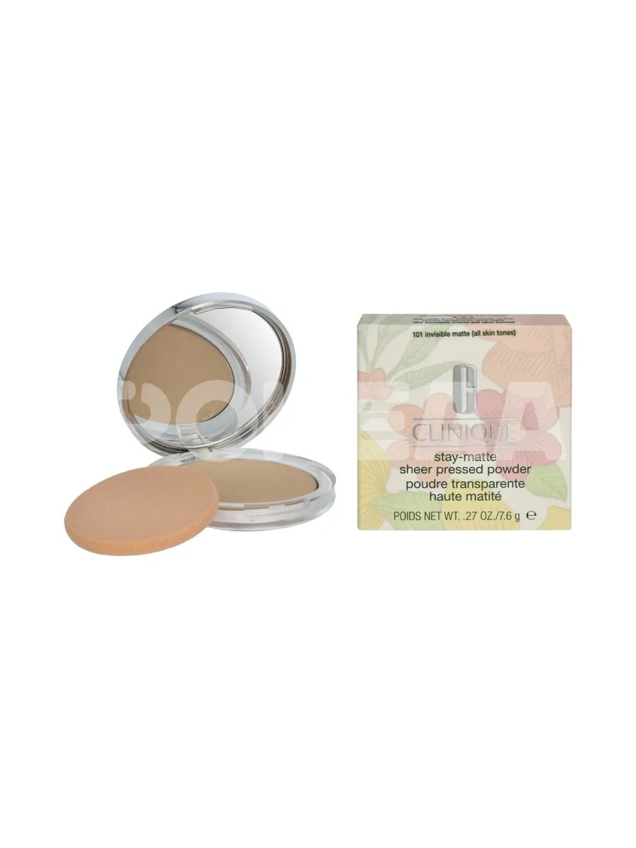 Clinique Stay-Matte Sheer Pressed Powder 7.6g - #101 Invisible Matte (All Skin Tones) 1