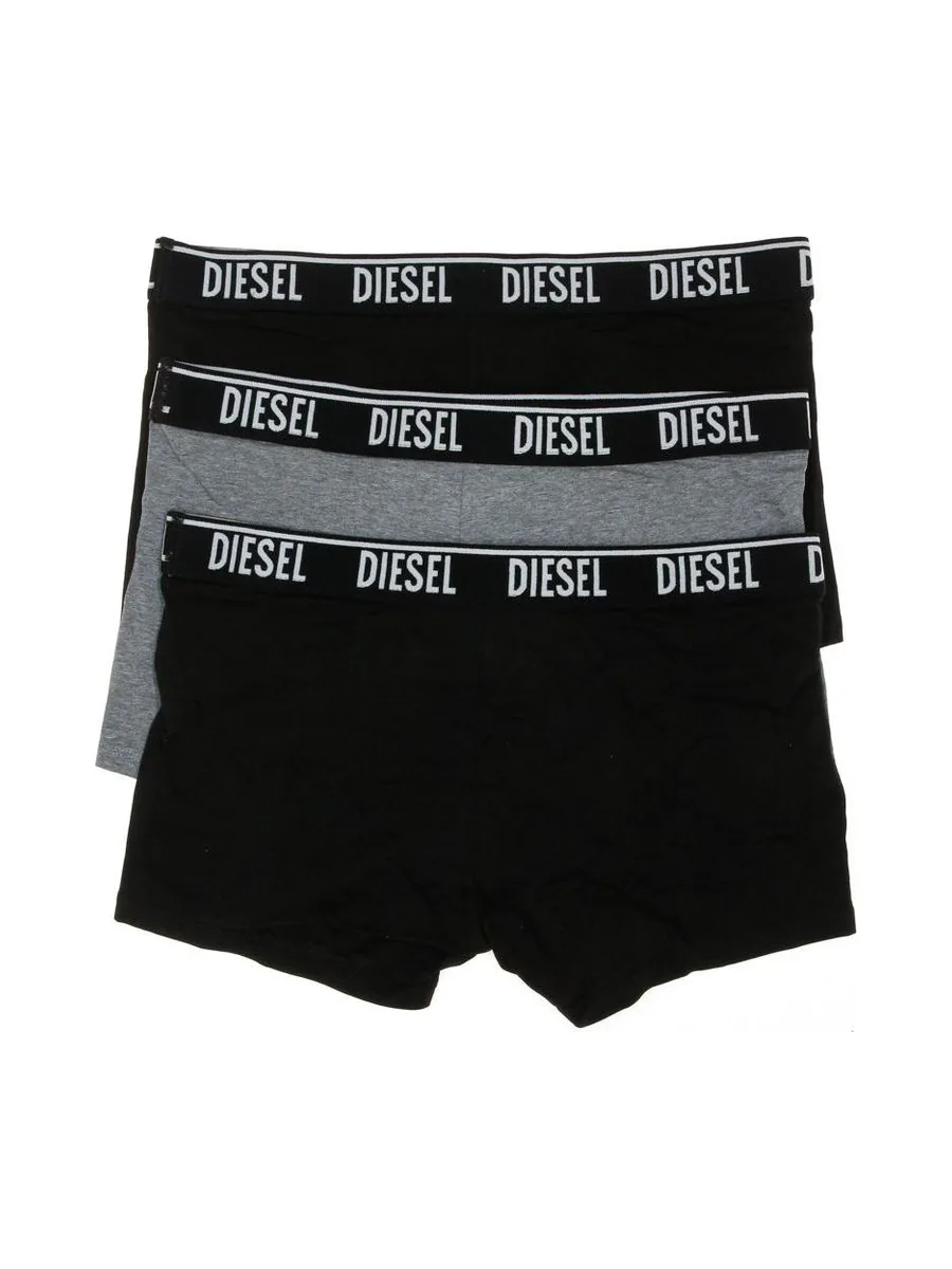 x3 Boxers Noir/Gris Homme Diesel Shawnthreepack 3
