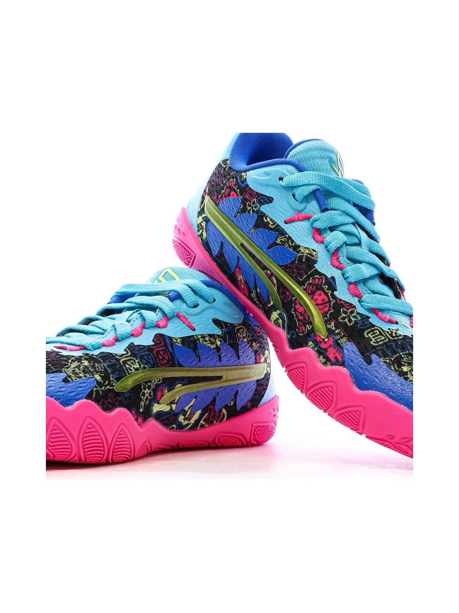 Chaussures de Basketball Bleu/Rose Homme Puma Stewie 3 8