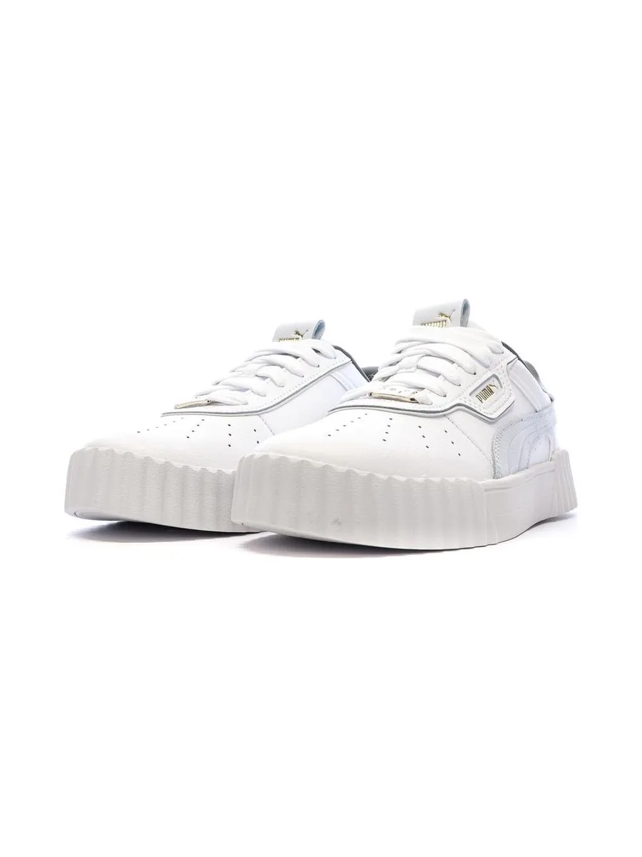 Baskets Blanc/Gris Femme Puma Carina 3.0 Luxe 7