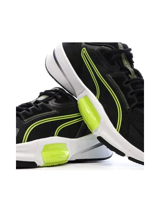 Chaussures de running Noires/Jaunes Homme Puma Pwrframe 7