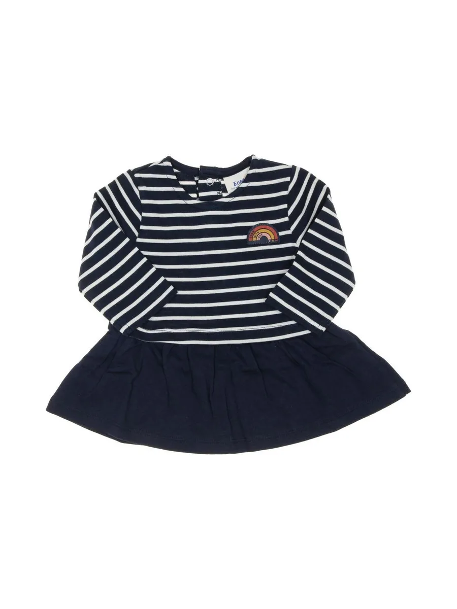 Robe Marine/Blanche Fille Elle est ou la mer Rulipe 2