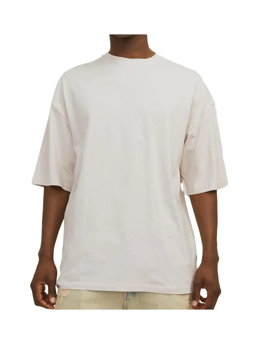 T-shirt Uni Beige Homme Jack & Jones Charge 2