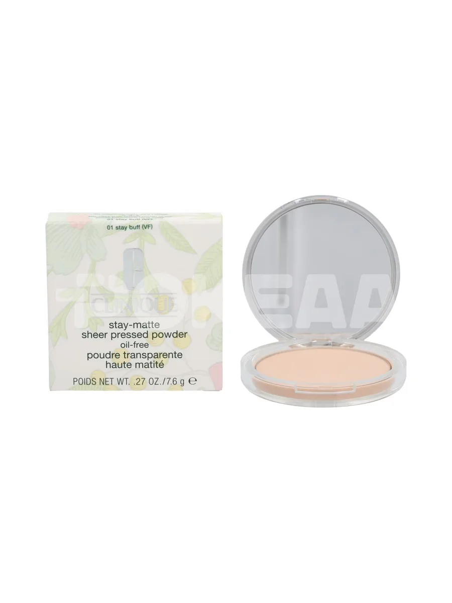 Clinique Stay-Matte Sheer Pressed Powder 7.6g - #01 Stay Buff (VF) 1