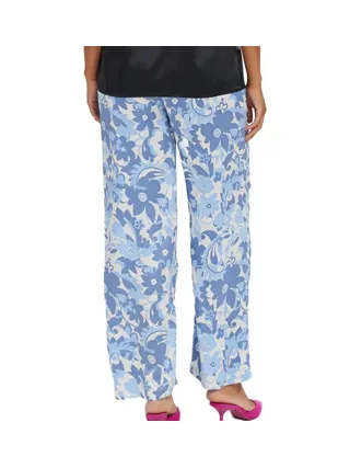 Pantalon Imprimé Bleu/Blanc Femme Vero Moda Marternity Mulla 2
