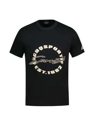 T-Shirt Noir Homme Le Coq Sportif Contemporain N°1 1