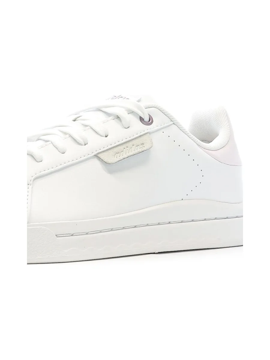 Baskets Blanc/Rose Femme Adidas Court Silk 8