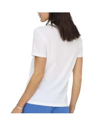 T-Shirt Blanc/Bleu Femme JDY Michigan Life 2