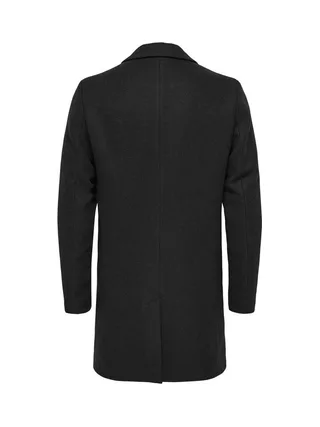 Manteau Noir Homme Only & Sons Maylon 2