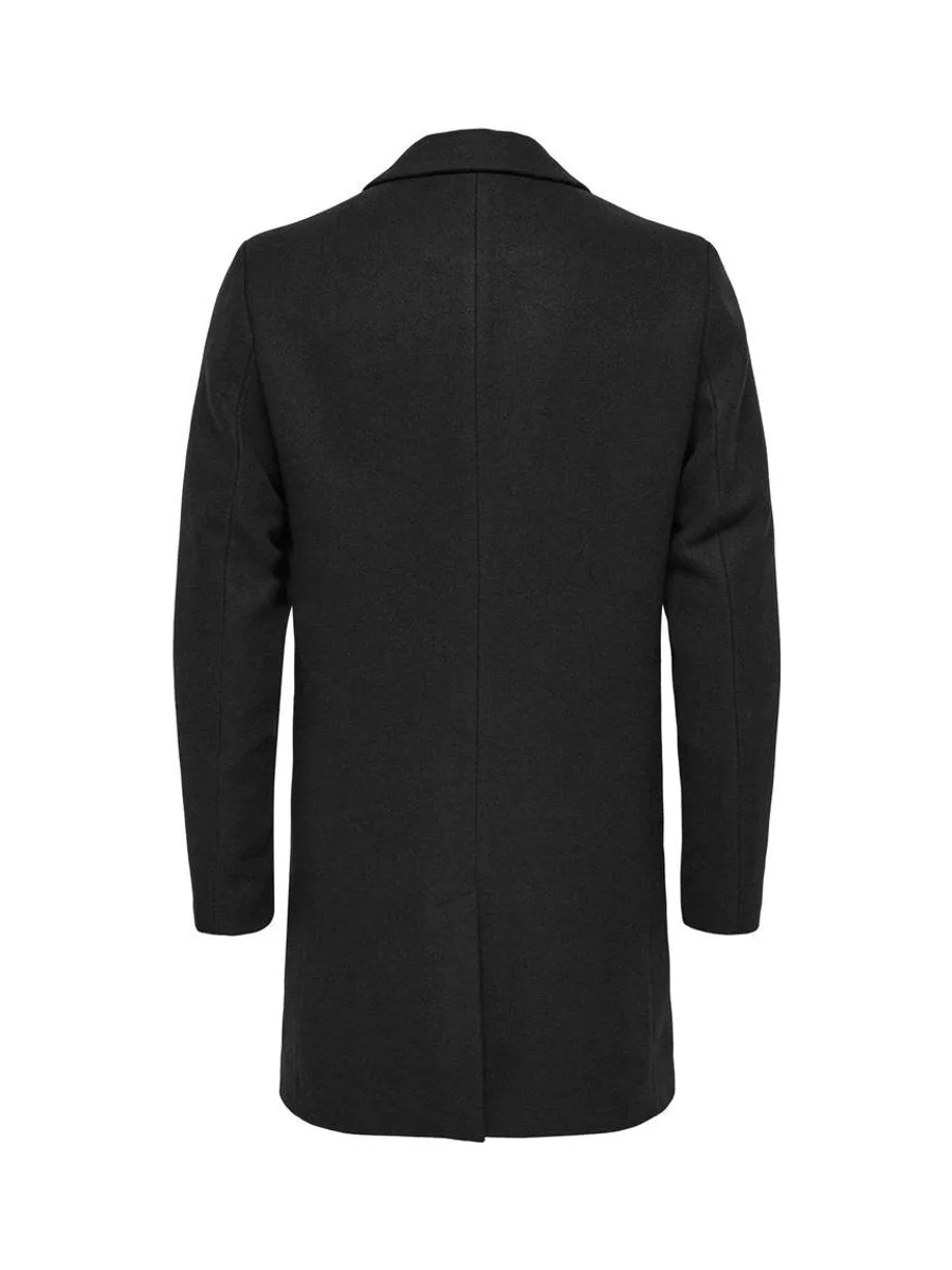 Manteau Noir Homme Only & Sons Maylon 3