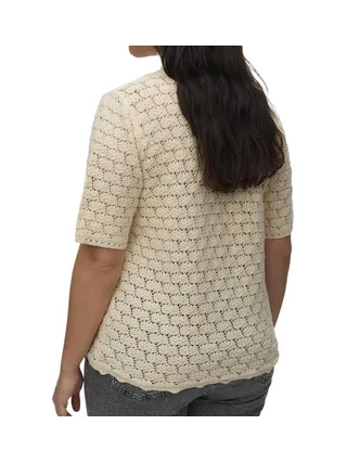 Gilet Beige Femme Vero Moda Vmckora Button 2