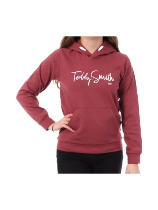 Sweat à Capuche Bordeaux Garçon Teddy Smith Evry 1