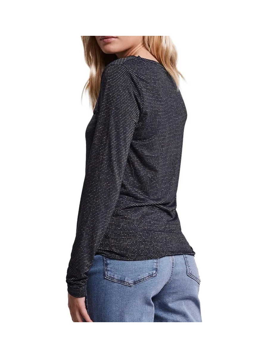 T-shirt Marine à rayures Femme Pieces Tamara 3