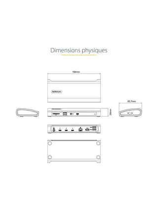 StarTech.com TB4CDOCKUE laptop dock/port replicator 12